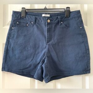 Dark Blue High Waisted Shorts